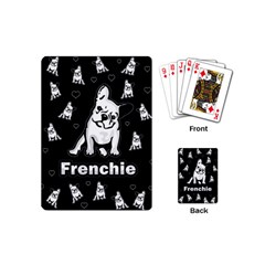 Frenchie Playing Cards (mini)  by Valentinaart