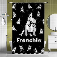 Frenchie Shower Curtain 48  X 72  (small)  by Valentinaart