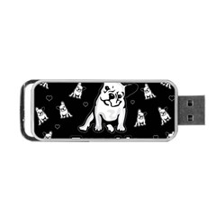 Frenchie Portable Usb Flash (two Sides) by Valentinaart