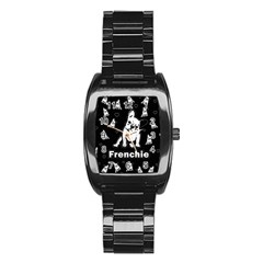 Frenchie Stainless Steel Barrel Watch by Valentinaart