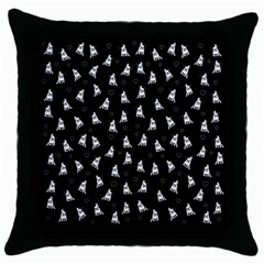 French Bulldog Throw Pillow Case (black) by Valentinaart