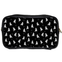 French Bulldog Toiletries Bags by Valentinaart