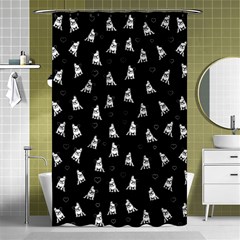 French Bulldog Shower Curtain 48  X 72  (small)  by Valentinaart