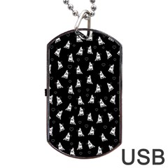 French Bulldog Dog Tag Usb Flash (two Sides) by Valentinaart