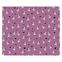 French Bulldog Double Sided Flano Blanket (small)  by Valentinaart