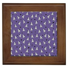 French Bulldog Framed Tiles by Valentinaart