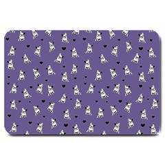 French Bulldog Large Doormat  by Valentinaart