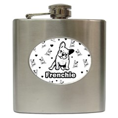 French Bulldog Hip Flask (6 Oz) by Valentinaart