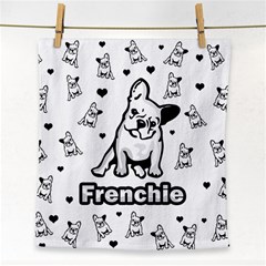 French Bulldog Face Towel by Valentinaart