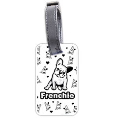 French Bulldog Luggage Tags (one Side)  by Valentinaart