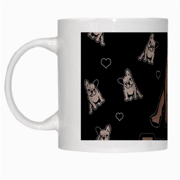 French bulldog White Mugs