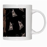 French bulldog White Mugs Right