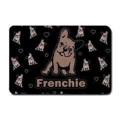 French Bulldog Small Doormat  by Valentinaart