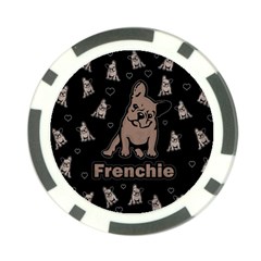 French Bulldog Poker Chip Card Guard by Valentinaart