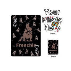 French Bulldog Playing Cards 54 (mini)  by Valentinaart