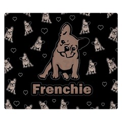 French Bulldog Double Sided Flano Blanket (small)  by Valentinaart