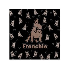 French Bulldog Small Satin Scarf (square) by Valentinaart