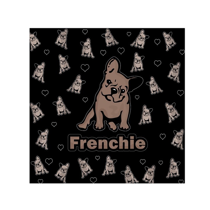 French bulldog Small Satin Scarf (Square)