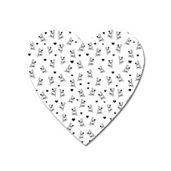 French Bulldog Heart Magnet by Valentinaart