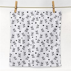 French Bulldog Face Towel by Valentinaart