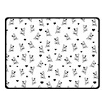 French bulldog Fleece Blanket (Small) 50 x40  Blanket Front