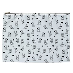 French Bulldog Cosmetic Bag (xxl)  by Valentinaart