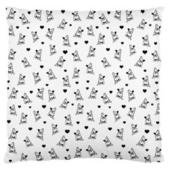 French Bulldog Standard Flano Cushion Case (two Sides) by Valentinaart