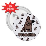 French bulldog 2.25  Buttons (10 pack)  Front