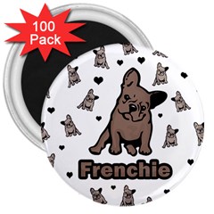 French Bulldog 3  Magnets (100 Pack) by Valentinaart