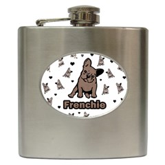 French Bulldog Hip Flask (6 Oz) by Valentinaart