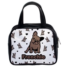 French Bulldog Classic Handbags (2 Sides) by Valentinaart