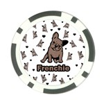 French bulldog Poker Chip Card Guard (10 pack) Back