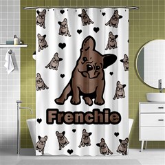 French Bulldog Shower Curtain 48  X 72  (small)  by Valentinaart