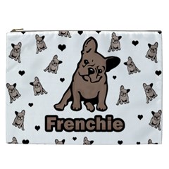 French Bulldog Cosmetic Bag (xxl)  by Valentinaart