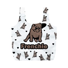 French Bulldog Full Print Recycle Bags (m)  by Valentinaart