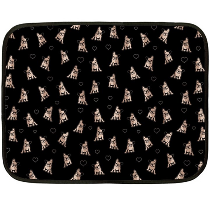 French bulldog Fleece Blanket (Mini)