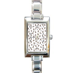 French Bulldog Rectangle Italian Charm Watch by Valentinaart