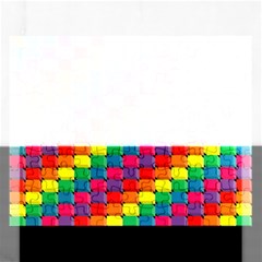 Colorful 3d Rectangles           Jigsaw Puzzle (rectangular) by LalyLauraFLM