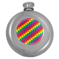 Colorful 3d Rectangles           Hip Flask (5 Oz)