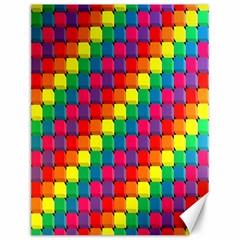 Colorful 3d Rectangles           Canvas 12  X 16  by LalyLauraFLM