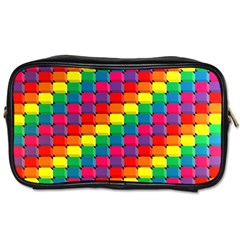 Colorful 3d Rectangles           Toiletries Bag (one Side)