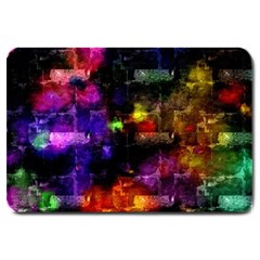 Colorful Bricks            Large Doormat by LalyLauraFLM