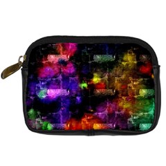 Colorful Bricks       Digital Camera Leather Case by LalyLauraFLM