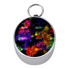 Colorful Bricks            Silver Compass (mini) by LalyLauraFLM