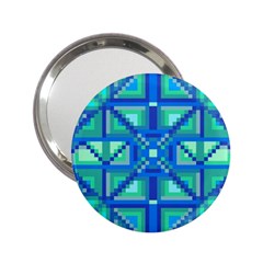 Grid Geometric Pattern Colorful 2 25  Handbag Mirrors by Nexatart