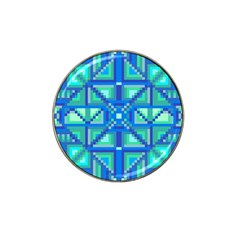 Grid Geometric Pattern Colorful Hat Clip Ball Marker (4 Pack) by Nexatart