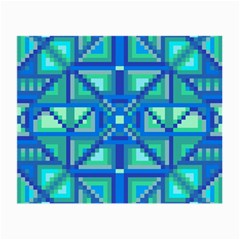 Grid Geometric Pattern Colorful Small Glasses Cloth (2-side) by Nexatart