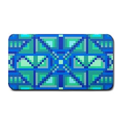 Grid Geometric Pattern Colorful Medium Bar Mats by Nexatart