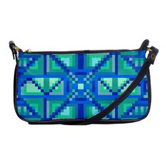 Grid Geometric Pattern Colorful Shoulder Clutch Bags by Nexatart