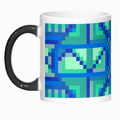 Grid Geometric Pattern Colorful Morph Mugs by Nexatart